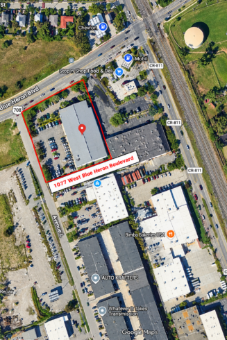 Red-Outlined Industrial Property Map
