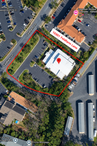 Annotated Satellite Map of Feldfarm Lane Property